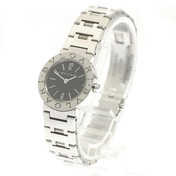 BVLGARI BVLGARIBVLGARI BB23SS Date black Dial Quartz Ladies Watch - Picture 1 of 12